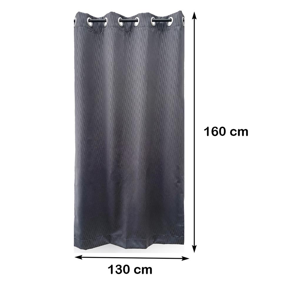 ผ้าม่าน EYELET HOME LIVING STYLE SLANTO UV 130X160 ซม. สีเทา