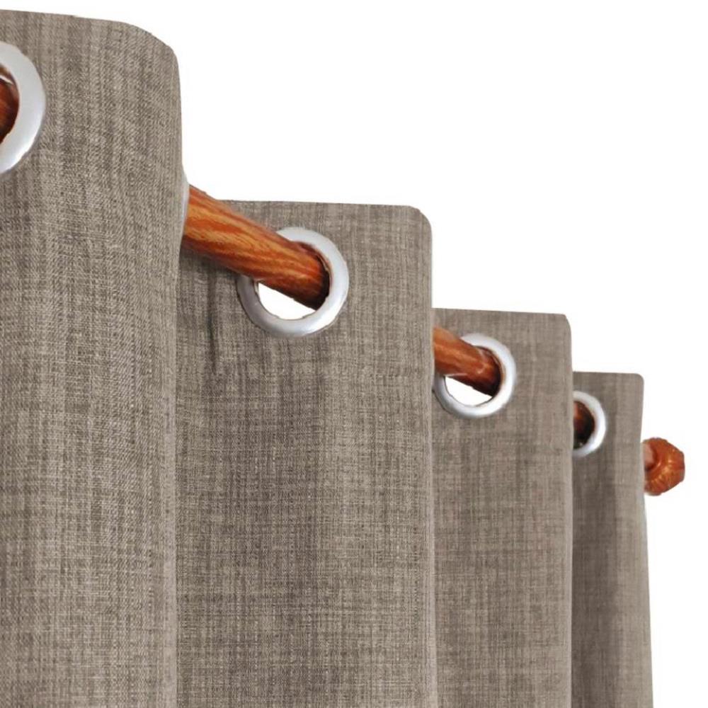 ผ้าม่าน EYELET HOME LIVING STYLE GRAINO UV 130X160 ซม. สีน้ำตาล