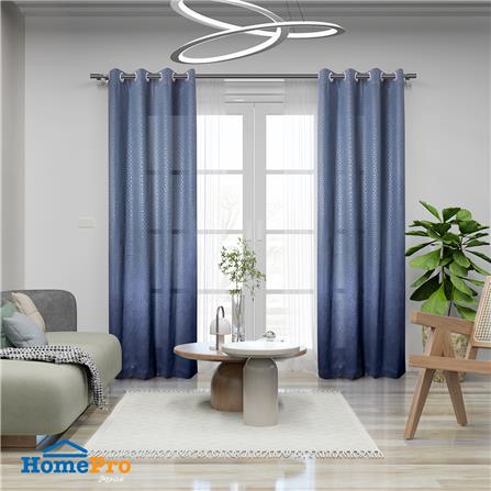 ผ้าม่าน EYELET HOME LIVING STYLE KOLL UV 130X220 ซม. สีเทา_4