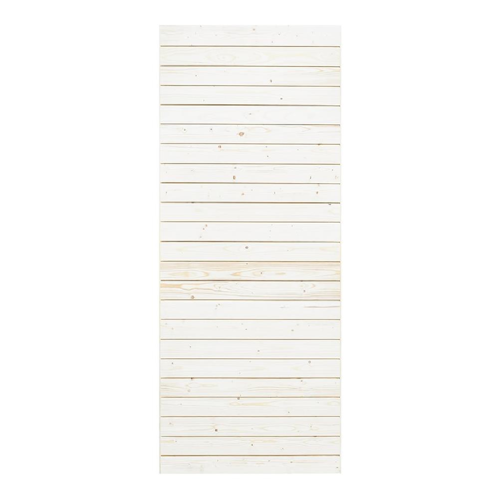 ประตูไม้เฮมล็อกเฟอร์ ไม่เจาะลูกบิด D2D ECO PINE 801 80x200 ซม. สีธรรมชาติ