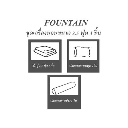ชุดผ้าปูที่นอน 3.5 ฟุต 3 ชิ้น FOUNTAIN RILAKKUMA 70105-FTC122_4