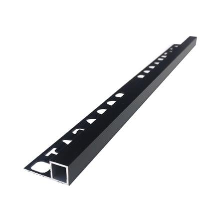 คิ้วอะลูมิเนียมมุมเหลี่ยม เกเตอร์ 9 มม. 2.1 ม. สีดำด้าน_1