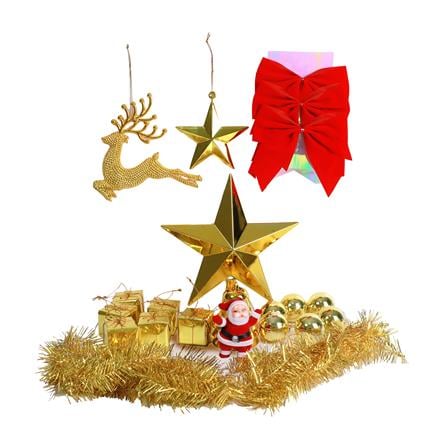 ชุดตกแต่งต้นคริสต์มาส SIAMXMAS สีทอง_0