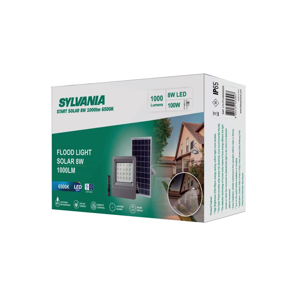 สปอตไลท์ SOLAR SYLVANIA START 8 วัตต์ DAYLIGHT สีเทา
