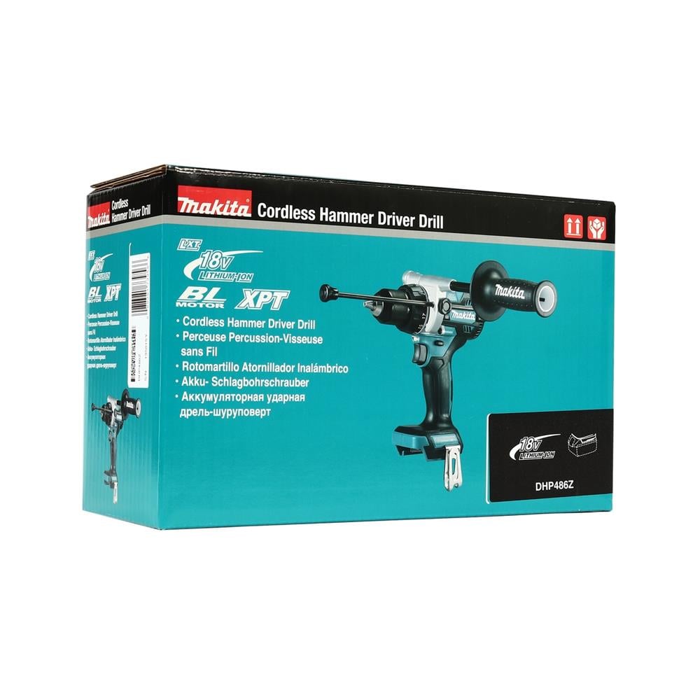 สว่านกระแทกไร้สาย (เฉพาะตัวเครื่อง) MAKITA DHP486Z 18V 130NM
