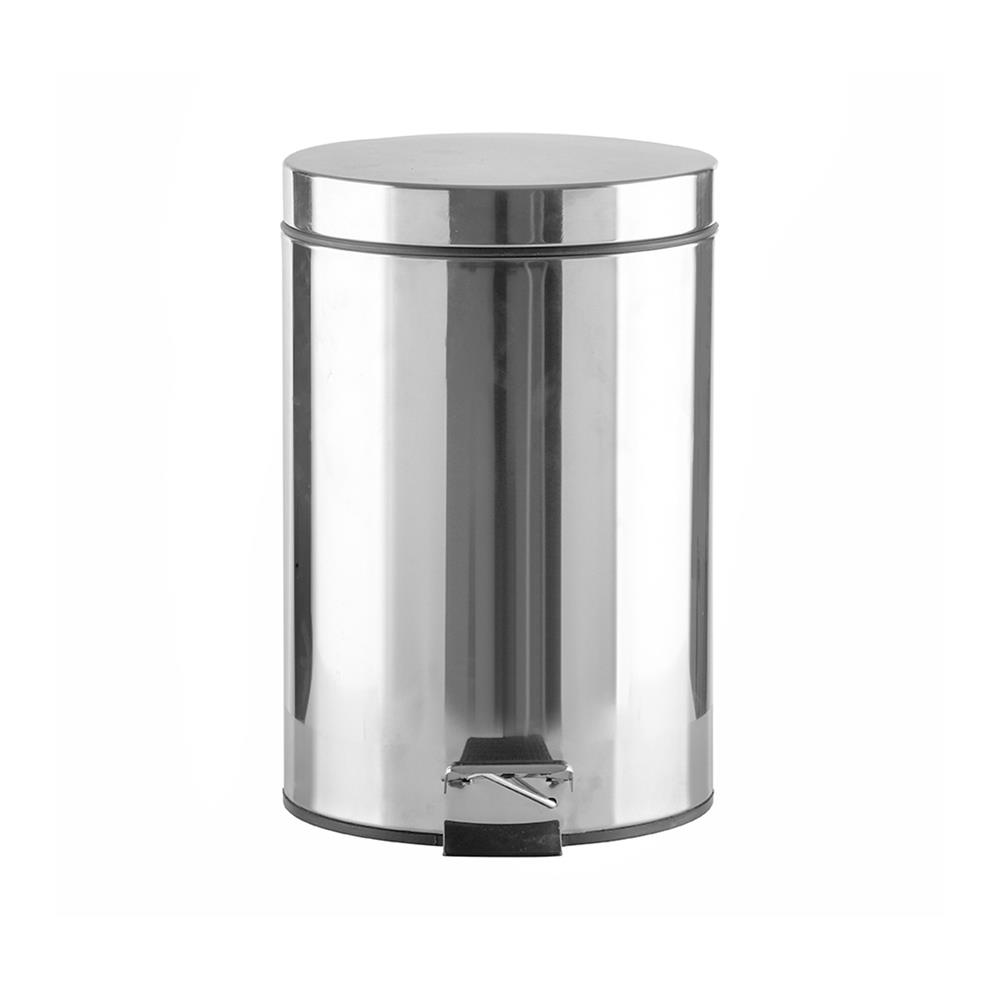 ถังขยะเหยียบกลม ACCO SILVEY 5 ลิตร สีเงิน