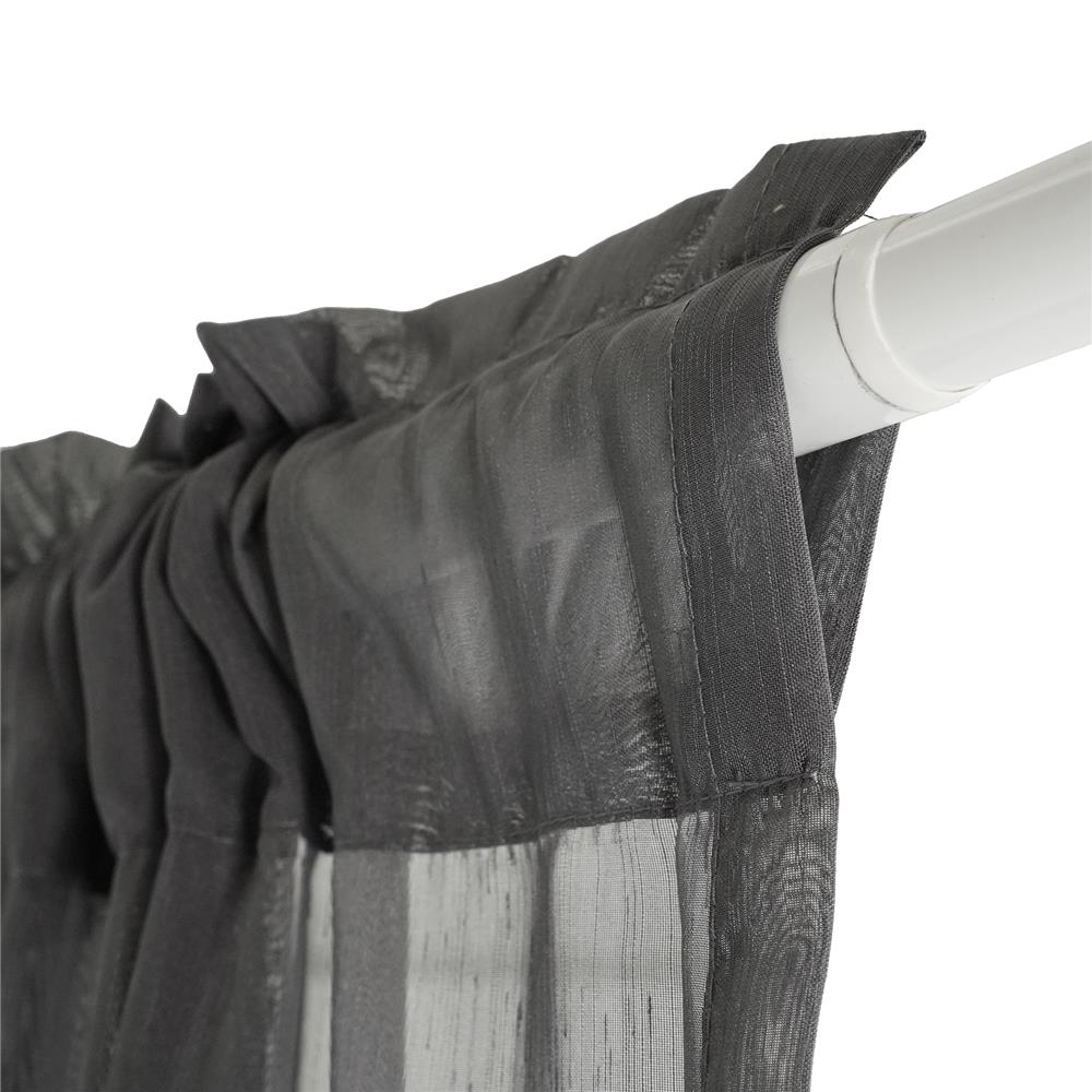 ผ้าม่านโปร่งสอดหู HOME LIVING STYLE RAIN 160X160 ซม. สีเทา