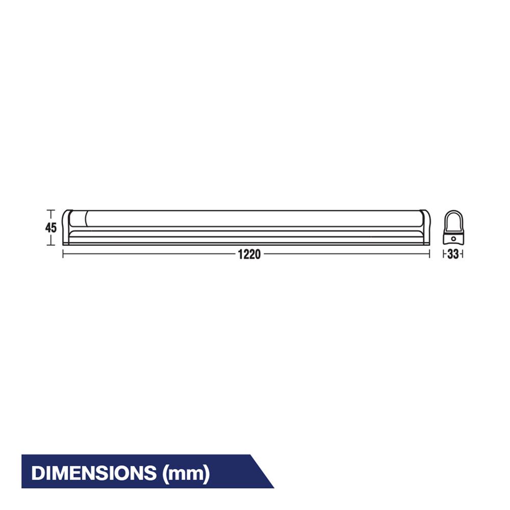 ชุดรางนีออน LED BEC T8 SET-ICON 18 วัตต์ เดย์ไลท์