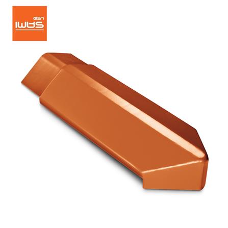 ครอบปิดปลายสันตะเข้ ตราเพชร เจียระไน สีอิฐอำพัน_0