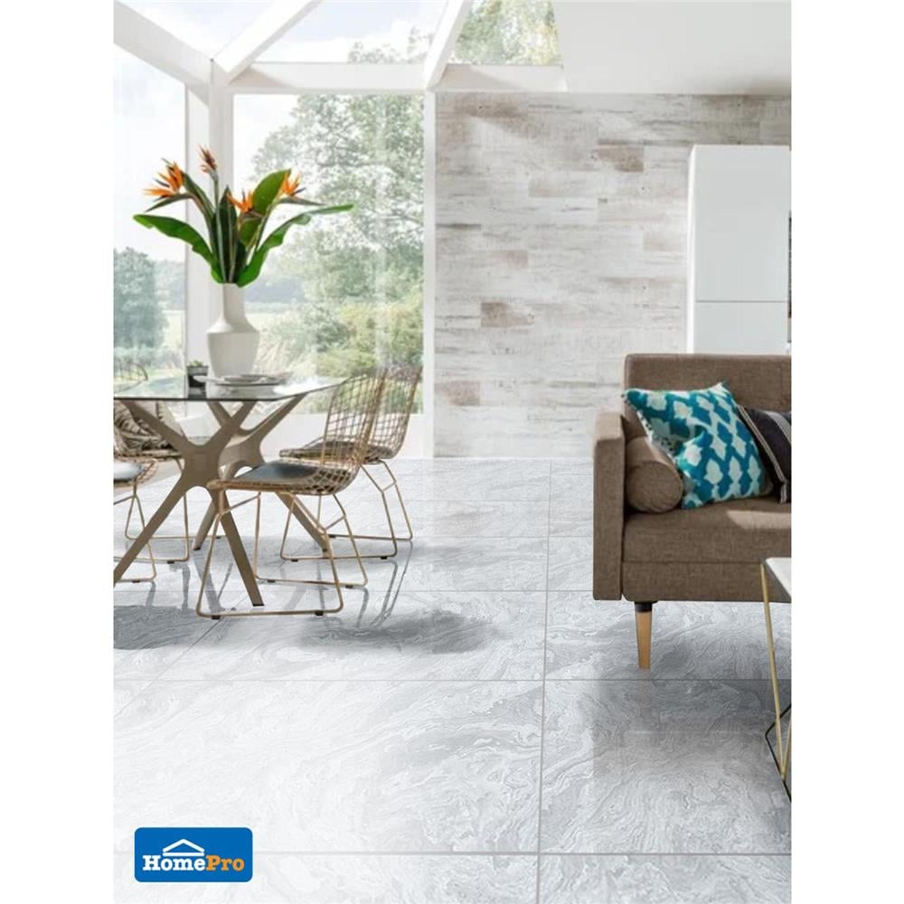 กระเบื้องพื้นพอร์ซเลน 60x120 ซม. MAxIMUS วอชิงตัน เทา A 1.44M2