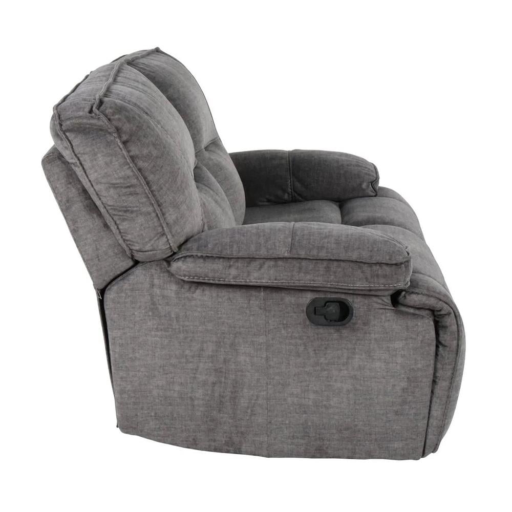 RECLINER 2 ที่นั่ง SB FURNITURE MEDINA สีเทาดำ