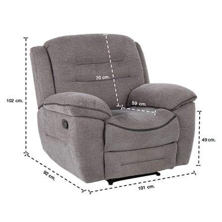 RECLINER SB FURNITURE UNAPO S50-11 สีเทา_4
