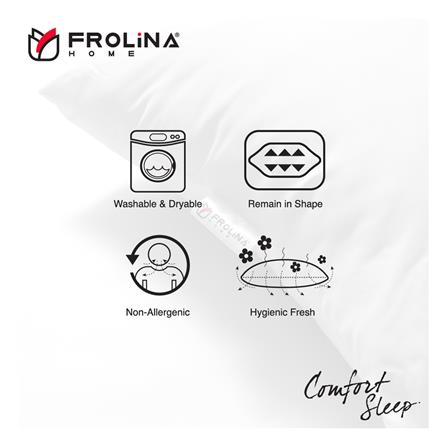 หมอนหนุน FROLINA COMFORTSLEEP 19X29 นิ้ว สีขาว_4
