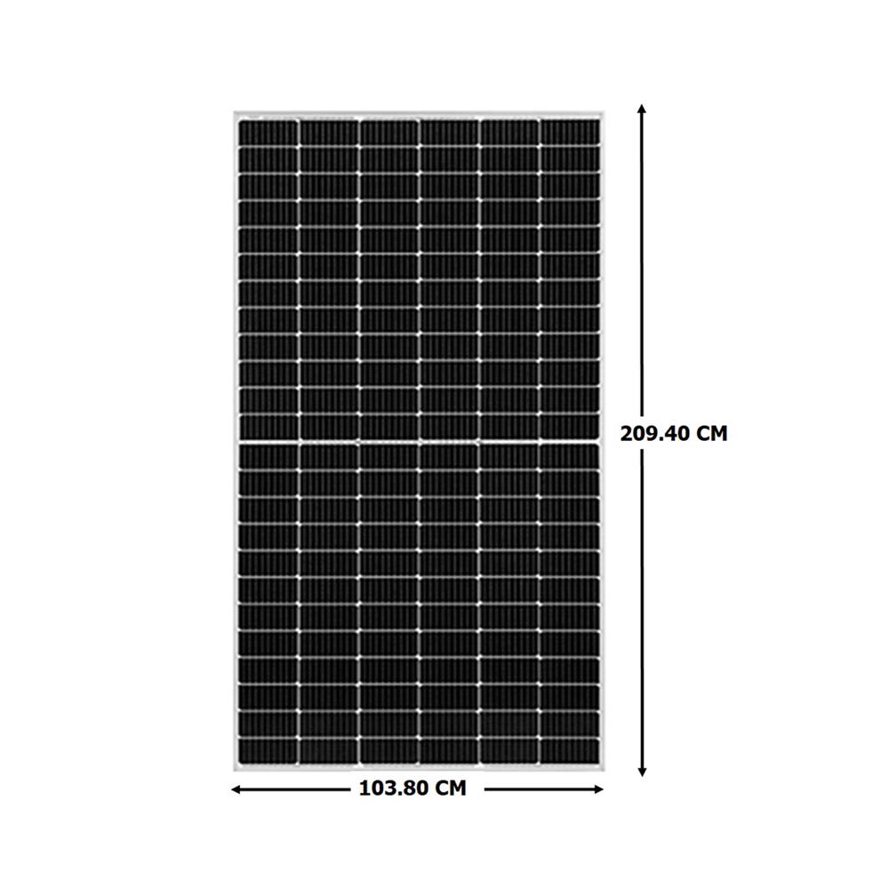 แผงโซลาร์เซลล์ MONO HALF CELL P-TYPE TRANSPOWER 450 วัตต์