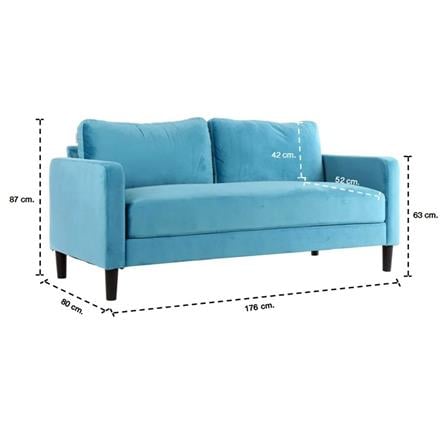 โซฟา 2 ที่นั่ง SB FURNITURE MEAN VT-01 สีเขียว_4
