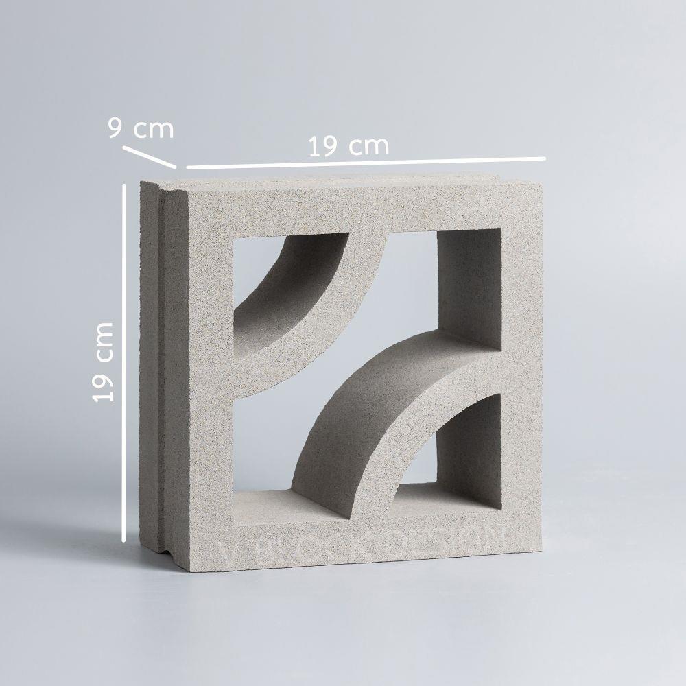 บล็อกช่องลม VBLOCK ลายพายน์ 19x19x9 ซม.