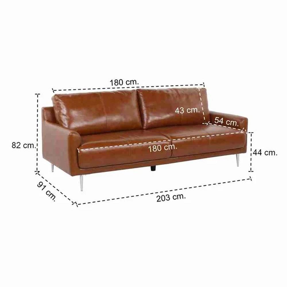 โซฟา 3 ที่นั่ง SB FURNITURE WINSTON สีน้ำตาล