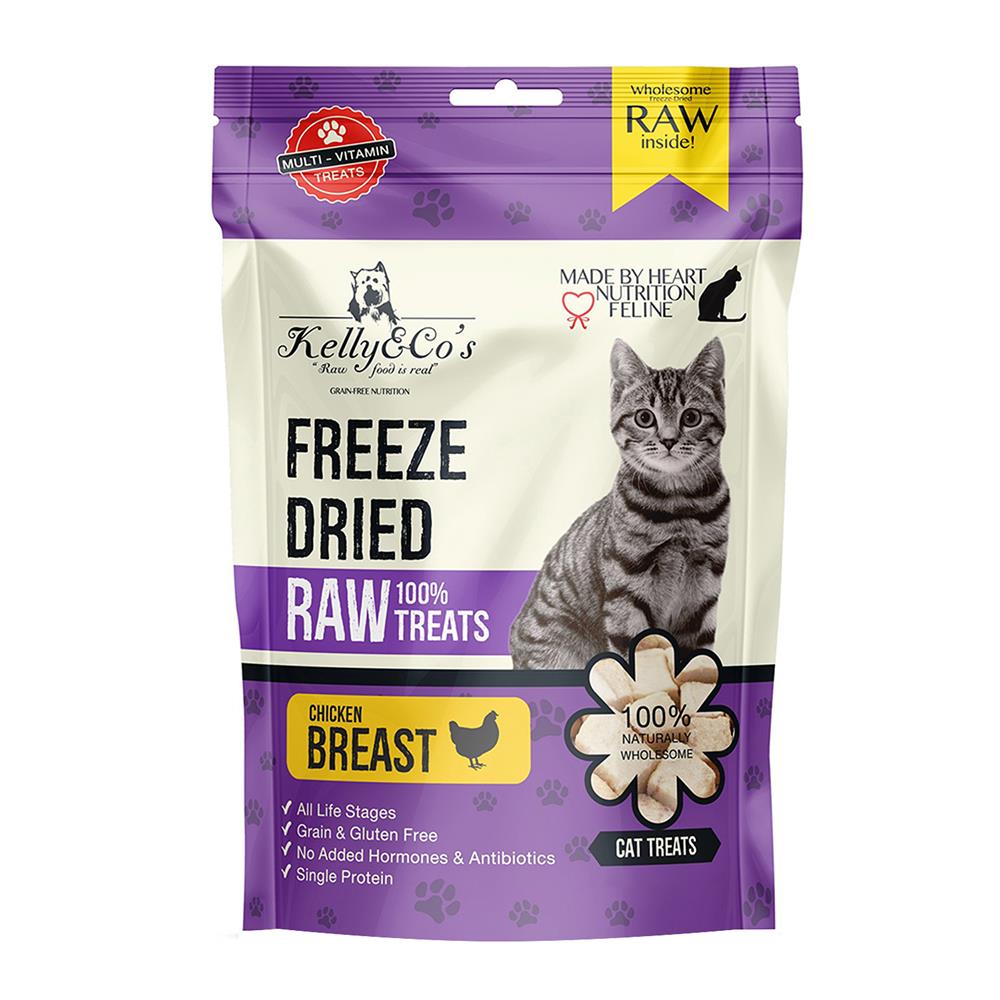 ขนมแมว KELLY&CO FREEZE DRIED CHICKEN BREAST 170 ก.