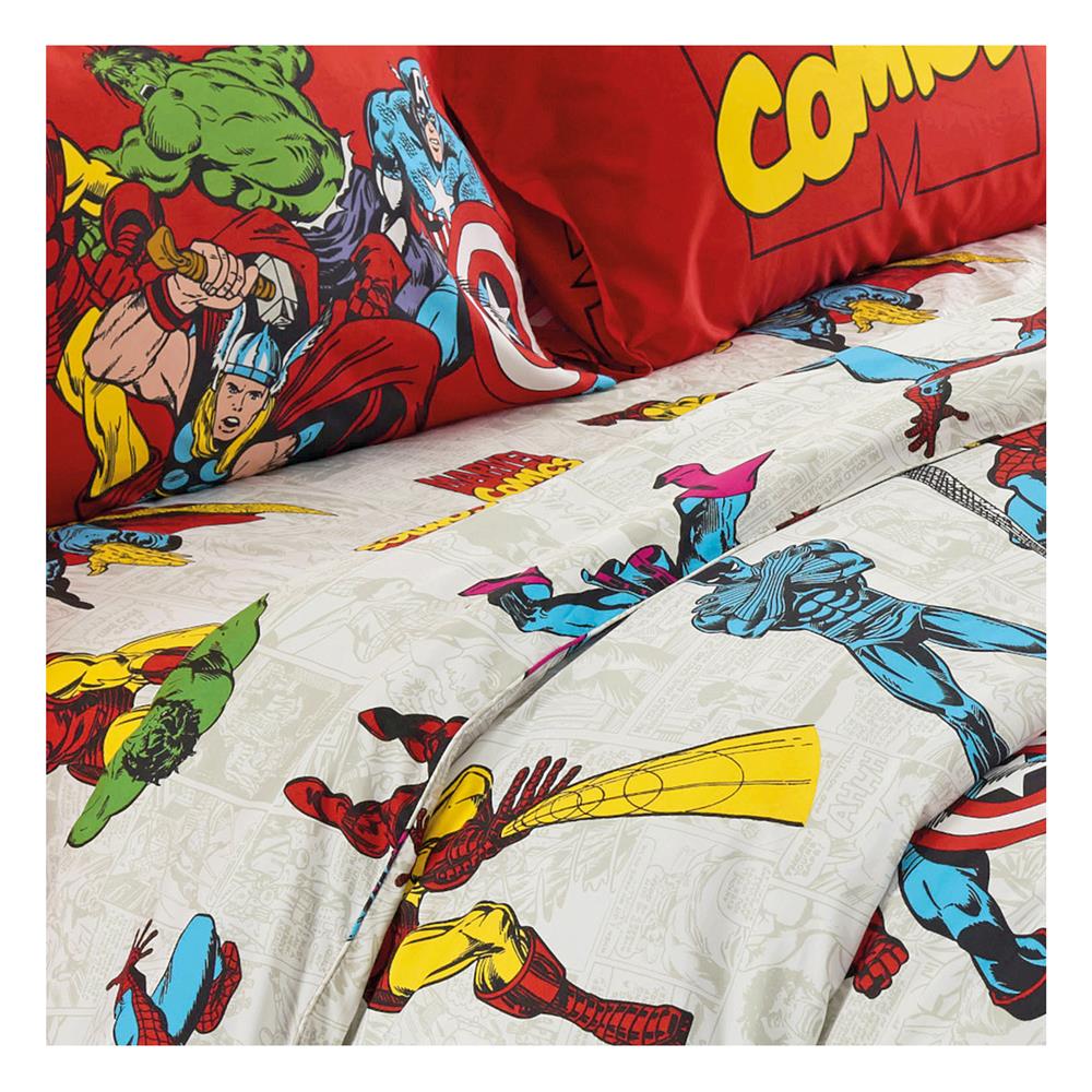 ชุดผ้าปูที่นอน 6 ฟุต 6 ชิ้น FOUNTAIN AVENGERS 70209-FTC126