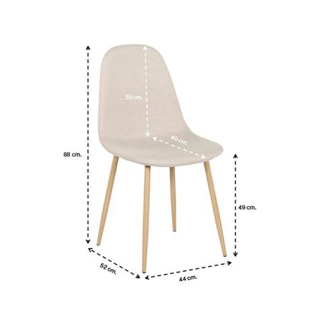 เก้าอี้ทานข้าว SB FURNITURE LASTA B สีครีม_4