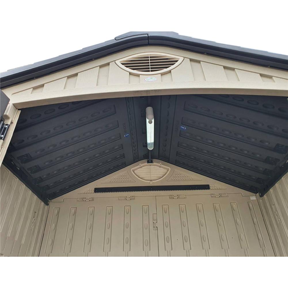 บ้านเก็บของประตูทึบ SPRING EVEREST SOLAR LAMP 197x129 ซม.