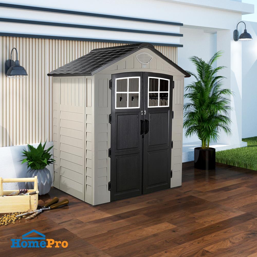 บ้านเก็บของประตูใส SPRING EVEREST SOLAR LAMP 197x129 ซม.