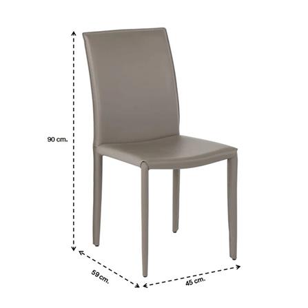 เก้าอี้ทานข้าว SB FURNITURE YAZID สีเทา_5