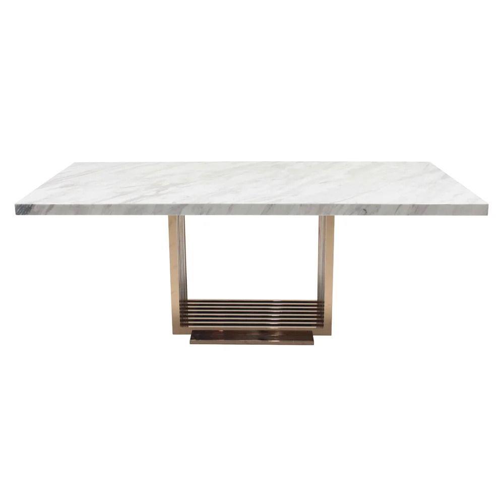 โต๊ะทานข้าว SB FURNITURE CHESTER A200 สีขาว