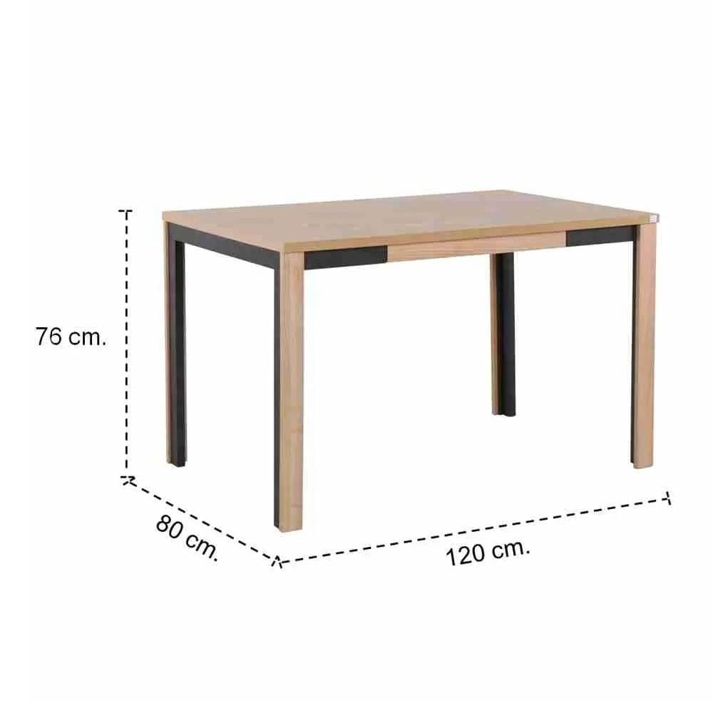โต๊ะทานข้าว SB FURNITURE COUPE สีไม้อ่อน
