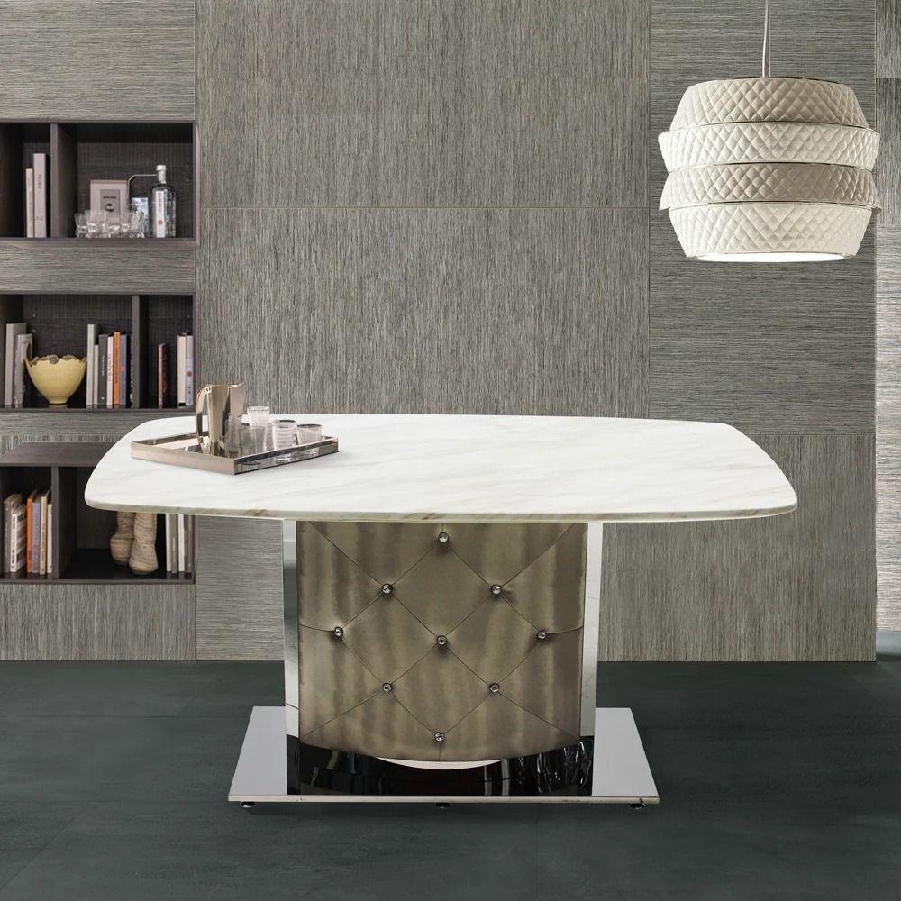 โต๊ะทานข้าว SB FURNITURE AIMON สีครีม
