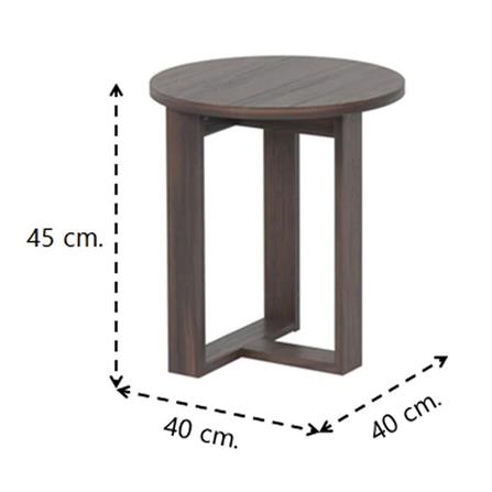 โต๊ะข้าง SB FURNITURE OCCA ET40 40 ซม. สีไม้เข้ม_4