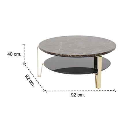 โต๊ะกลาง SB FURNITURE HEZTIARA 92 ซม. สีดำ_3
