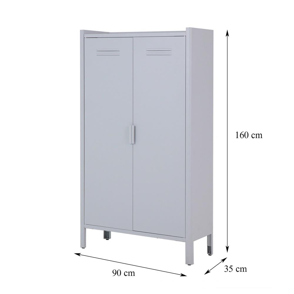 ตู้เก็บของกัลวาไนซ์ SPRING STONEY 160 ซม. สีเทา