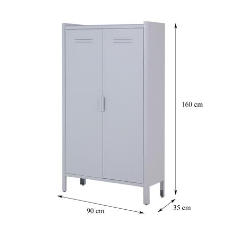 ตู้เก็บของกัลวาไนซ์ SPRING STONEY 160 ซม. สีเทา_7