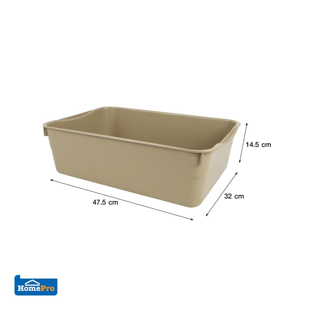 กระบะเหลี่ยม ME LIVING K479/A 32x47.5x14.5 ซม. สีครีม