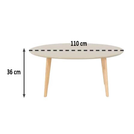 โต๊ะกลาง SB FURNITURE JAFAR 110 ซม. สีน้ำตาล_2