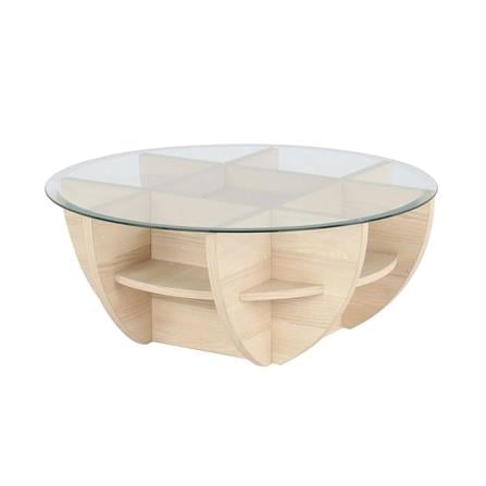 โต๊ะกลาง SB FURNITURE WAFFLE 90 ซม. สีโอ๊คอ่อน