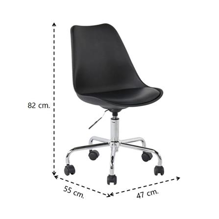 เก้าอี้สำนักงาน SB FURNITURE AXONA สีดำ_4
