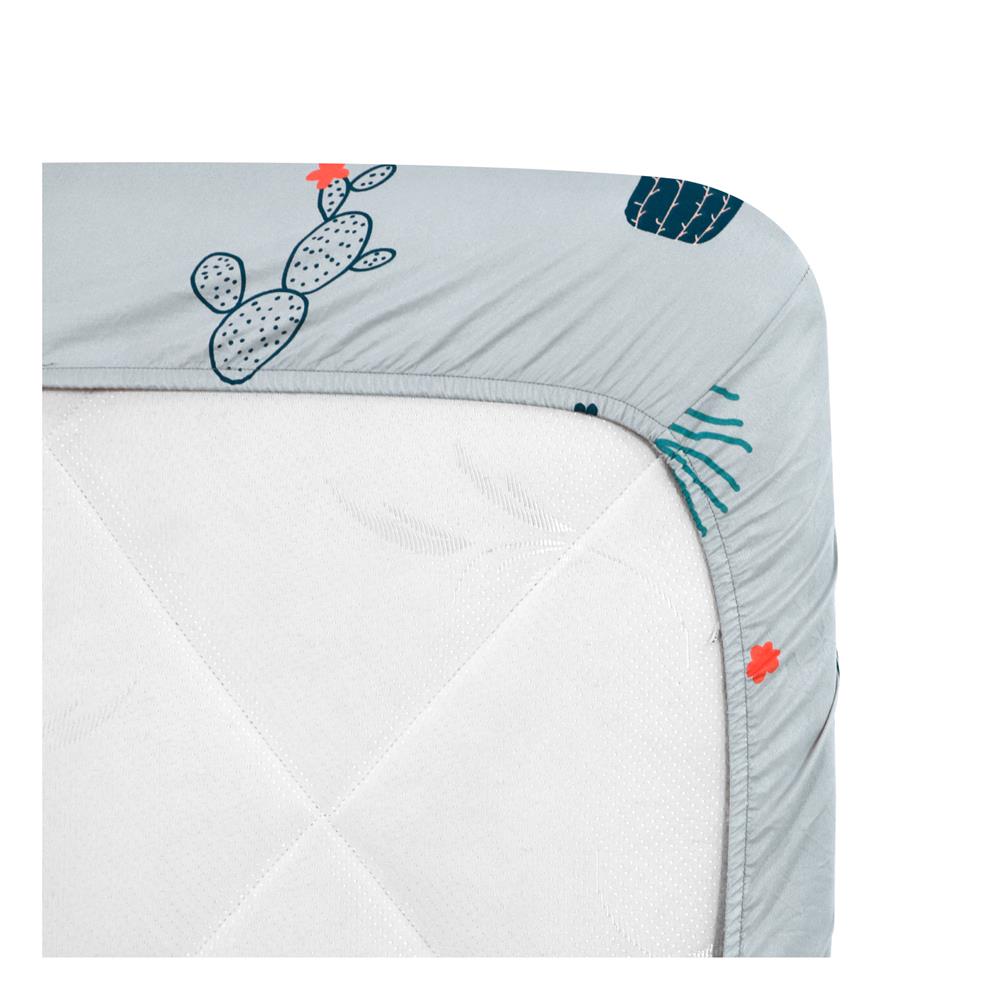 ชุดผ้าปูที่นอน 6 ฟุต 6 ชิ้น ME LIVING CACTUS สีเทา