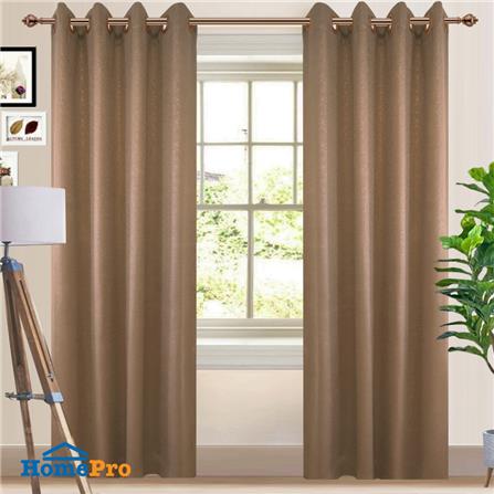 ผ้าม่าน EYELET HOME LIVING STYLE PROTEA UV 140X220 ซม. สีน้ำตาล_5
