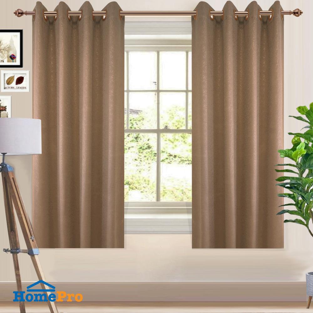 ผ้าม่าน EYELET HOME LIVING STYLE PROTEA UV 140X160 ซม. สีน้ำตาล