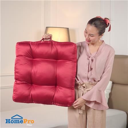 เบาะรองนั่ง HOME LIVING STYLE SATINY 22X22 นิ้ว สีแดง_6