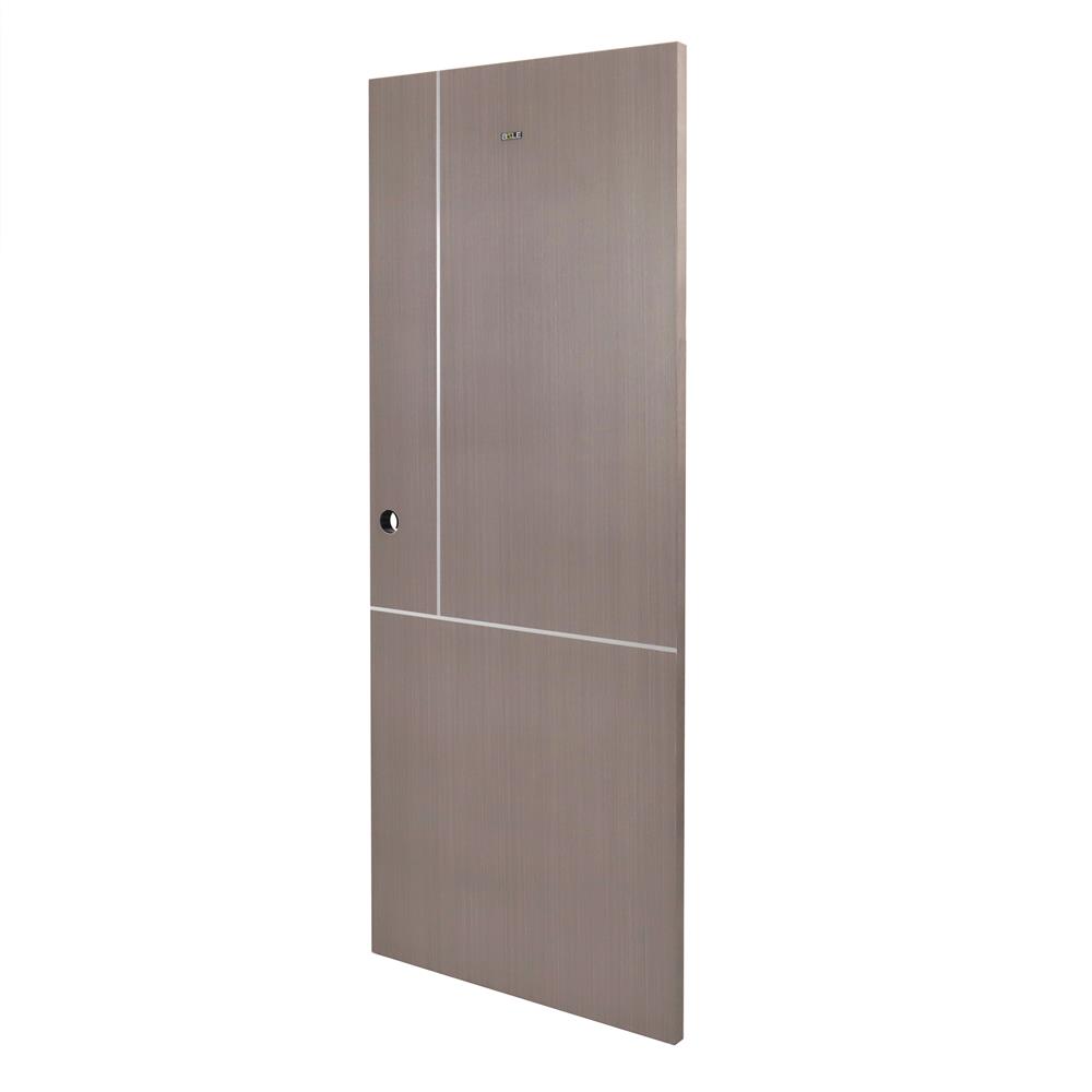 ประตูภายใน UPVC AZLE LT-11 80X200 ซม. สี SILVER GREY เจาะลูกบิด