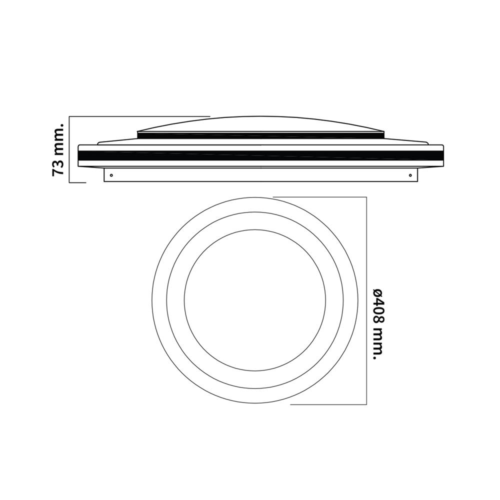 ไฟเพดาน LED TOSHIBA RLDT01C036VACTH1A 36 วัตต์ DAYLIGHT/COOL WHITE/WARM