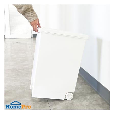 ถังขยะเหยียบเหลี่ยม STACKO MONO 20 ลิตร สีขาว_5