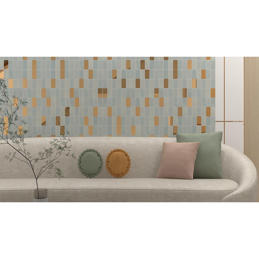 โมเสคแก้ว 30x30 ซม. GLASCERA เพอร์รี่ ไวท์