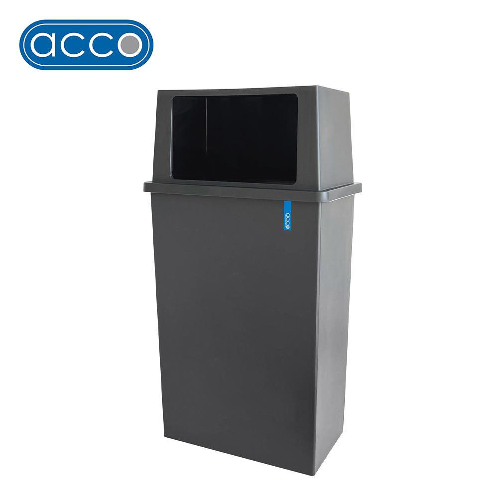 ถังขยะเหลี่ยม ACCO 40 ลิตร สีเทาเข้ม