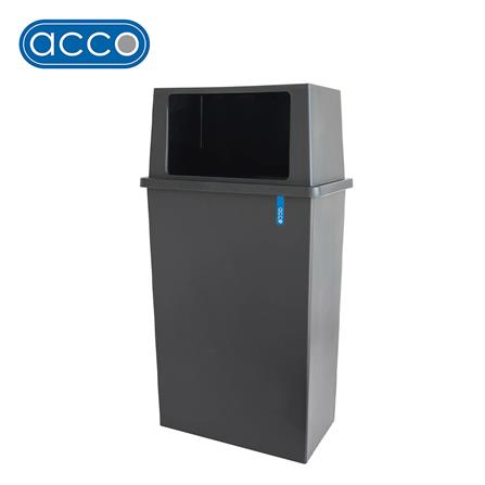 ถังขยะเหลี่ยม ACCO 40 ลิตร สีเทาเข้ม_0