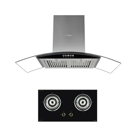 เตาฝัง+เครื่องดูดควัน AXIA SRN76-2G+HERO BLACK90_0