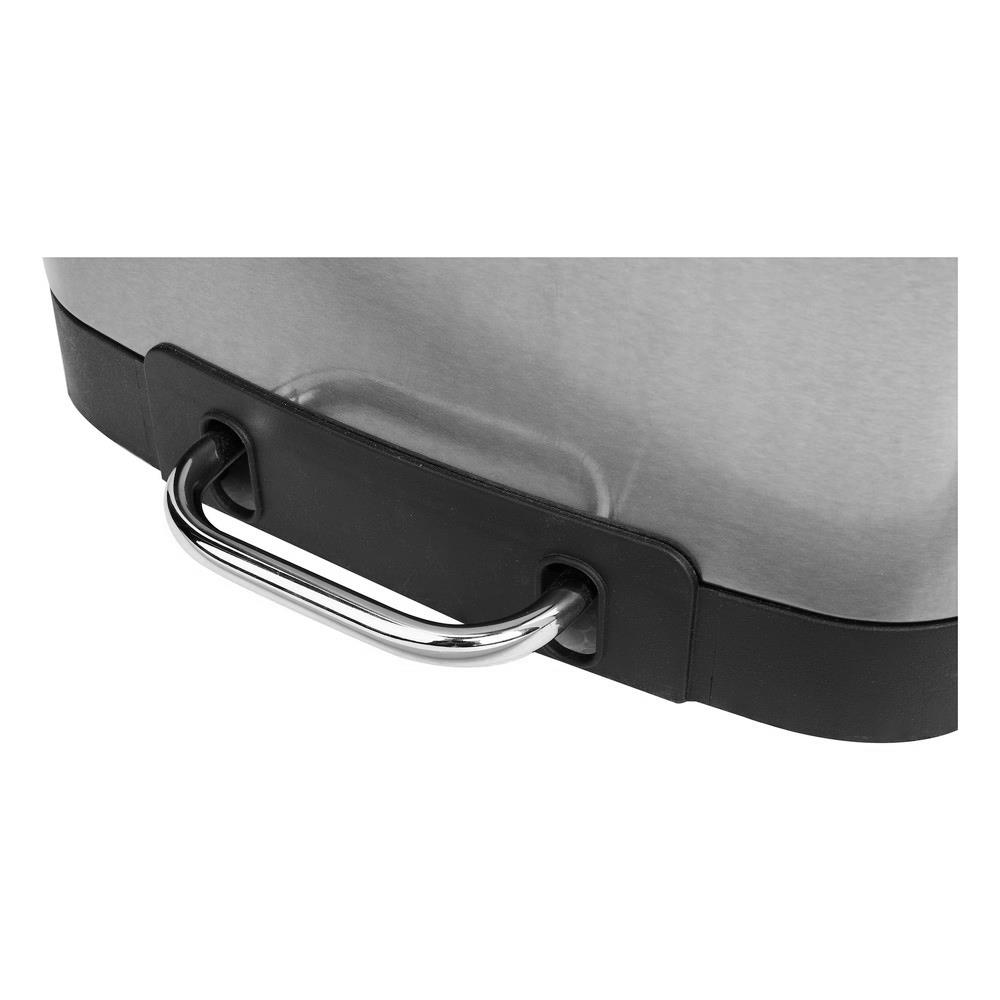 ถังขยะเหยียบเหลี่ยม ACCO GENTLE CLOSE 6 ลิตร สีเงิน